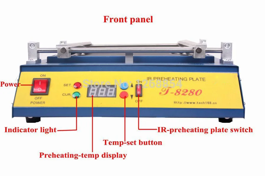 Лидер продаж 1 шт ИК паяльной станции 110 V/220 V Puhui T8280 T-8280 T 8280 PCB подогреватель SMD паяльная станция