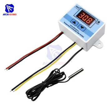 

diymore DM-W3001 220V 12V 24V 10A LED Digit Temperature Controller for Arduino Cool/Heat Switch with Thermostat NTC Probe Sensor