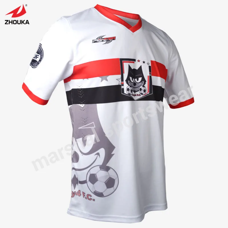 Download White soccer jersey custom football shirts football jersey ...