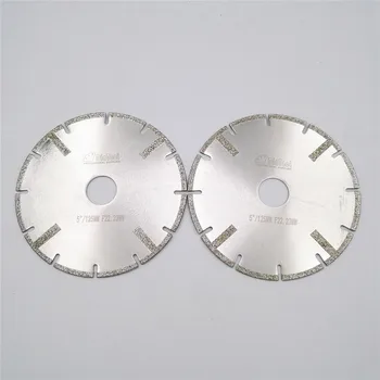 

DIATOOL 2pcs 125mm Electroplated reinforced diamond cutting disc 5 inches marble blade with Bore 22.23mm