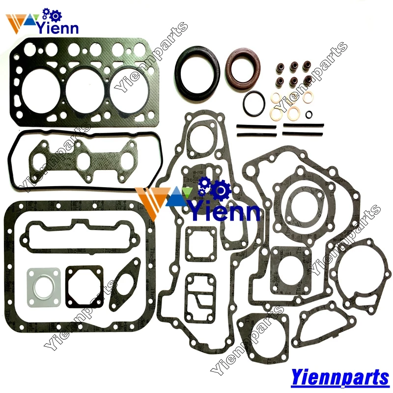 Для Mitsubishi K3D Overhual полный комплект прокладок MM434004 с прокладкой головки подходит ISEKI TU160 ISEKI TU170 тракторы дизельного двигателя запчасти