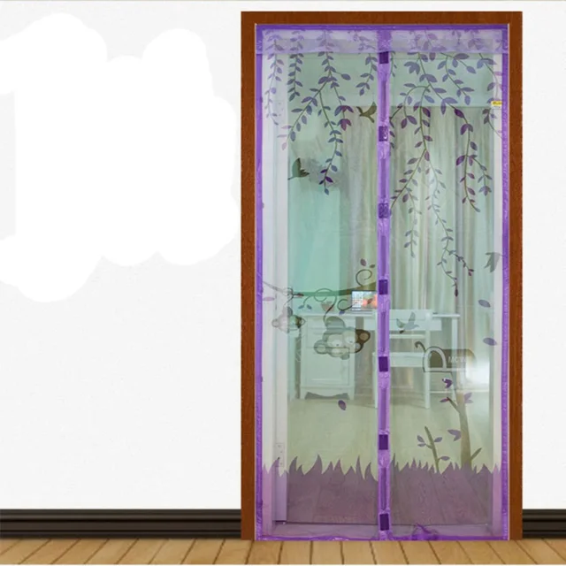 willow theme window screen magnetic screen door anti mosquito summer mesh theme