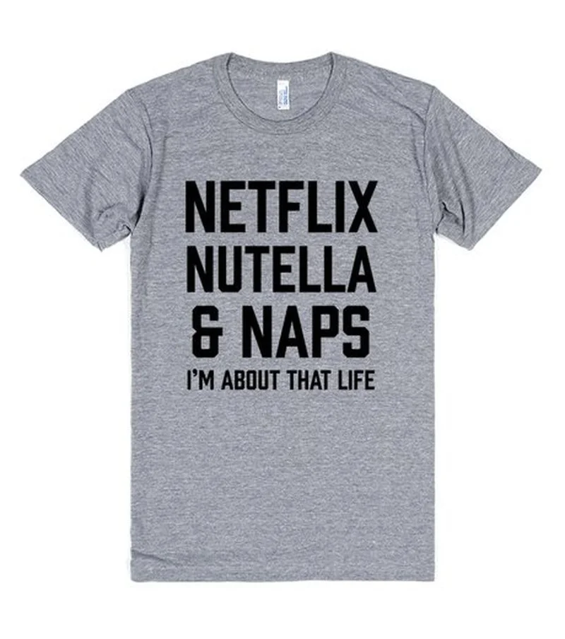 Netflix Naps and Nutella Fashion Tumblr Youth & Womens Sweatshirt
