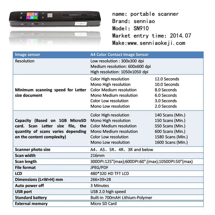 Портативный сканер senniao sn910 нулевой маржи книга двойной ролик предварительный просмотр литиевая батарея HD A3 автоматический синтез большое изображение