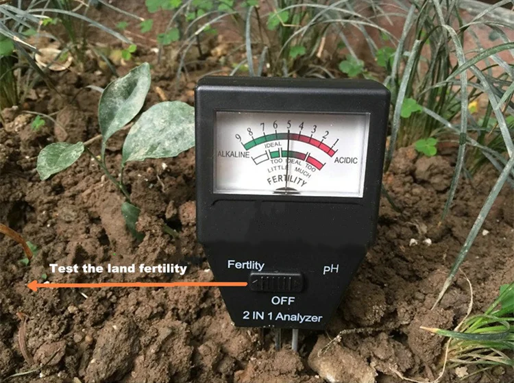 2 в 1 почвенный фертильный анализатор/PH значение инструмент для грунта садовые инструменты инструмент для грунта ph-метр оборудование для анализа