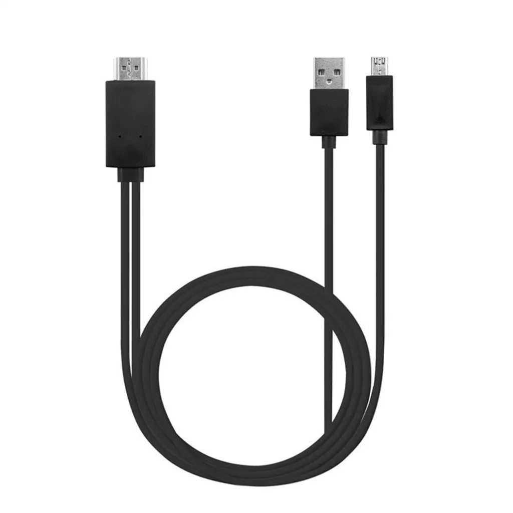 1,8 м 4 к USB C эффектом приближения C зарядкой Micro-USB кабель HDMI HD ТВ адаптеру HDMI/VGA/AV для samsung S5/S4/S3S/NOTE 3 Черные, белые, красные