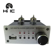 Ламповые усилители аудио Amplificador Предварительный усилитель аудио микшер 6J1 клапан предусилитель желчный буфер с Bluetooth аудио прием