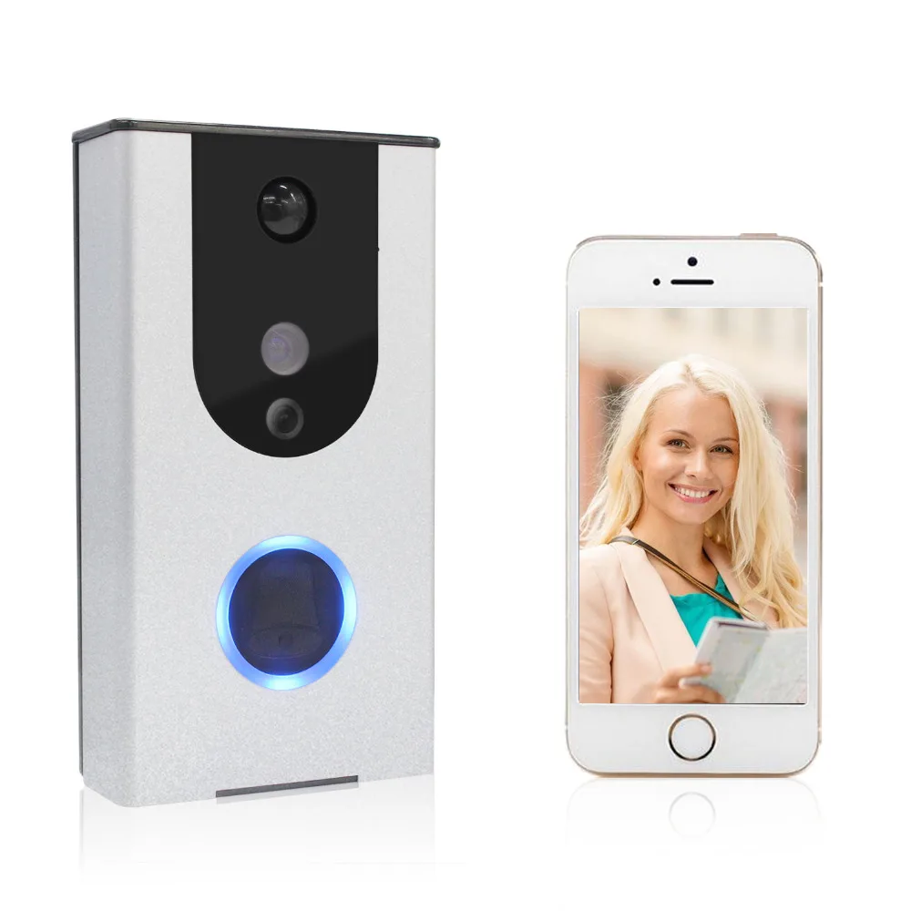 

WiFi Doorbell Smart door intercom 720P HD Video Doorbell with Camera Night Version IR Motion Detection Alarm for IOS / Android