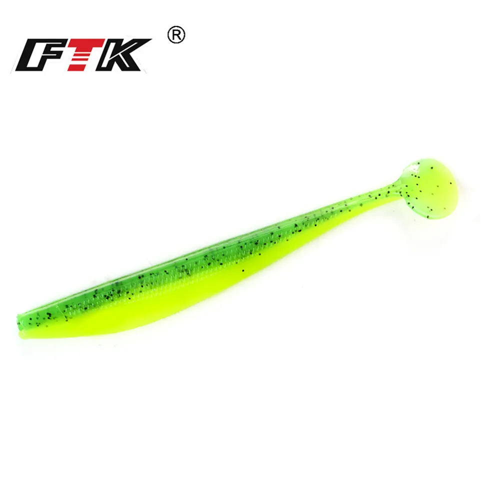 FTK Fishing Lure Soft Lure Shad Silicone Bait Odor Attractant Artificial Bait 90mm 120mm 160mm T-tail Wobblers Swimbait