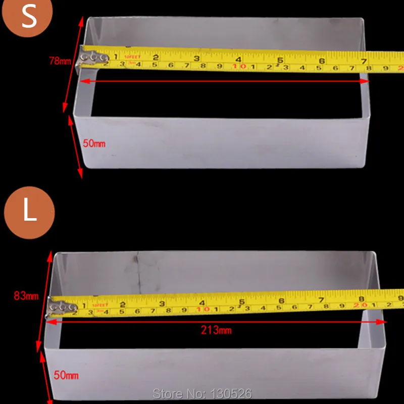 1 шт. Горячая новинка квадратная форма нержавеющая сталь резак мусс кольцо торт резак плесень инструменты хлебобулочные принадлежности Формы для выпечки Кухонные аксессуары