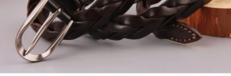 FAJARINA Ladies Fashion Design Pure Cow Skin Leather Belt Retro Styles Weave All-match Manual Cowhide Belts for Women N17FJ225 ladies belt