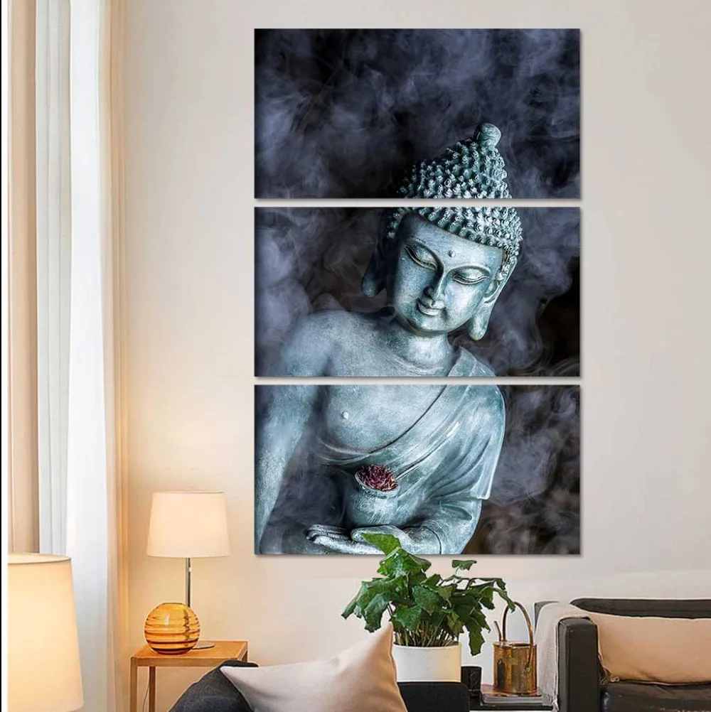 smoke buddha statue