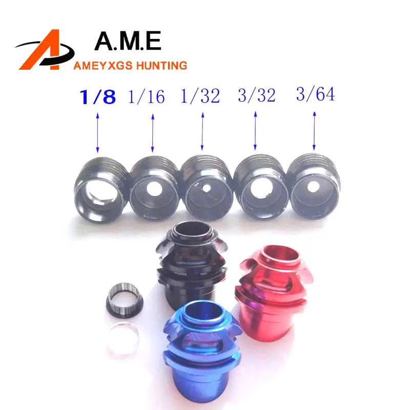 3 Colors Archery Compound Bow Peep Sight 37/45 Degree Aluminum Peep