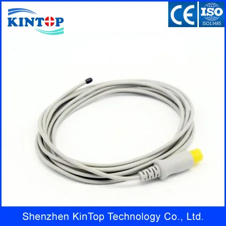 

Compatibe New Mindray T5/T8 temperature probe,adult Reusable Rectal Esophageal probe round 2-pin with CE approved 3M