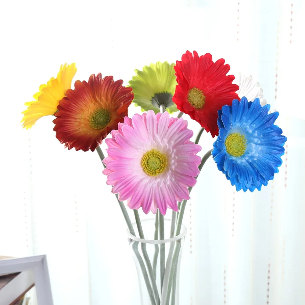 24.8'' Latex Gerbera Real Touch PU African Daisy Good Quality Wedding