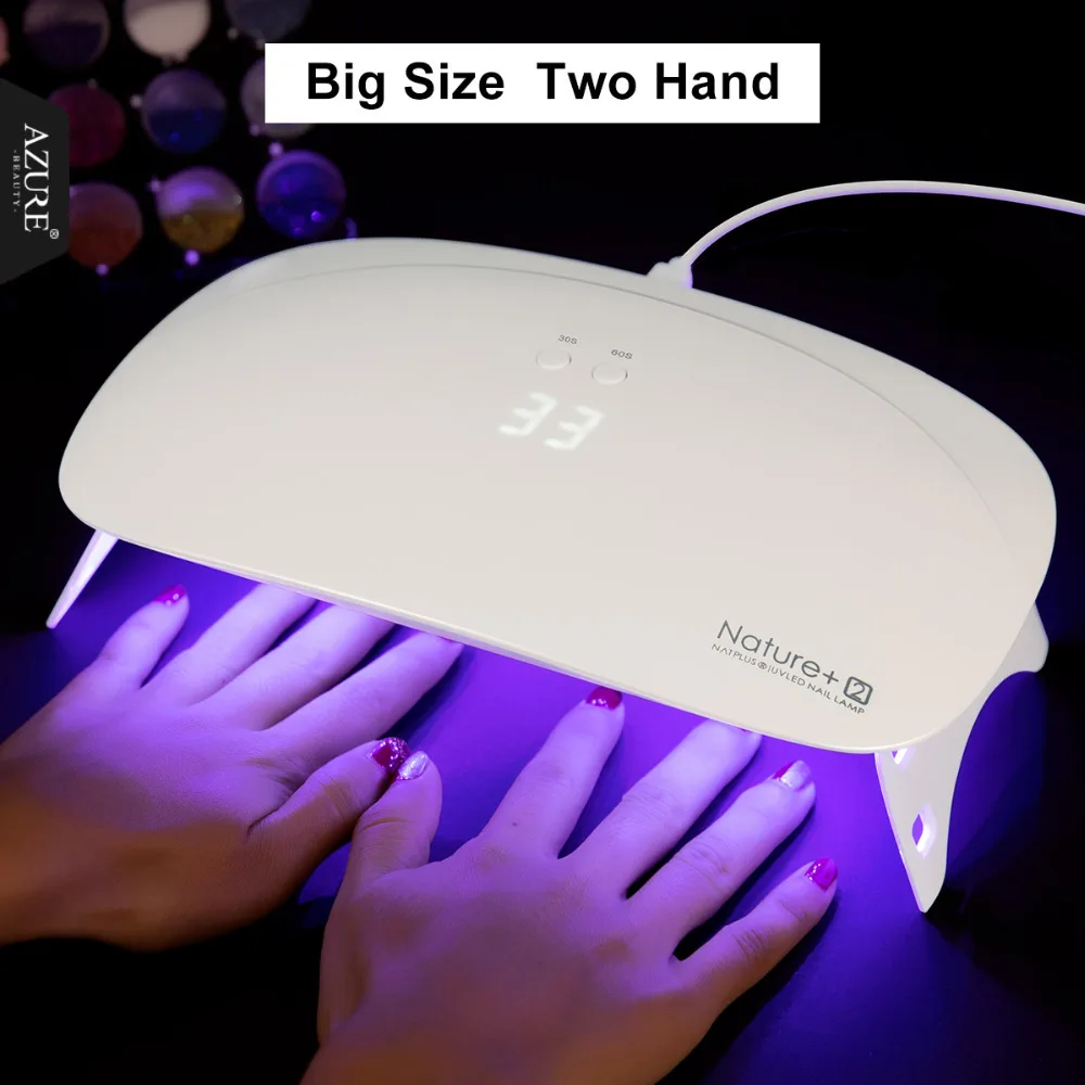 

Azure Beauty Nature2 24W UV Led Nail Dryer For Professional Nail Art Home Use Nail Gel Lacquer Dryer High Quality Mini USB Lamp