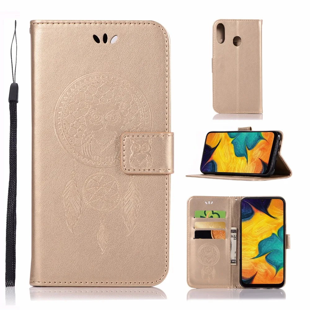 

3D Owl Case For Samsung Galaxy A50 Cases For Samsung Galaxy A70 Galaxy A40 A30 A10 Flip Leather Cover With Card Pocket