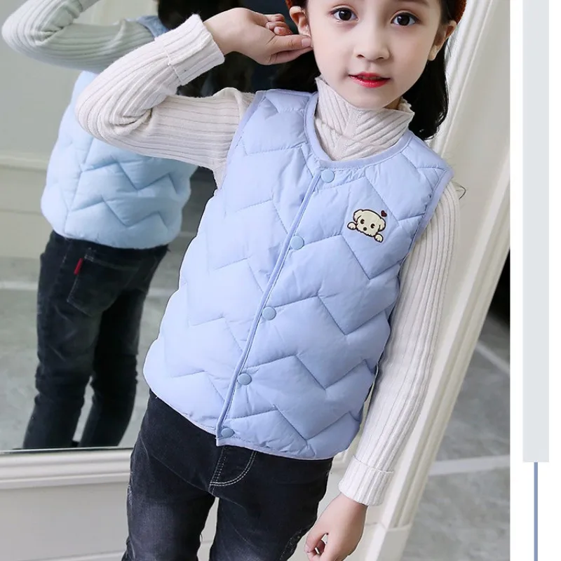 Buy New Children\'s Cotton Vest Autumn Winter 2018 Boys Girls Vest Jacket Baby
