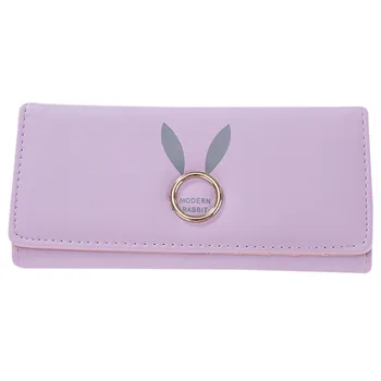 

Bags Long Wallet Fashion Women Girls Printing Hasp Coin Purse Portable Card Holders Handbag Soild Color PU Leather Clutch Bag