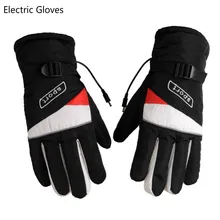 Утолщенные DC 12V электрические нагревательные перчатки для езды на мотоцикле, катания на лыжах, велоспорта, зимние теплые перчатки для вождения