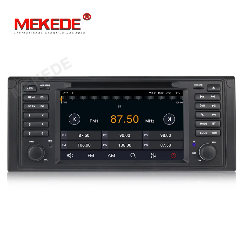 Cheap MEKEDE 2G Android 9.1 1 din Car DVD player for bmw e53 E39 X5 With GPS Bluetooth Radio RDS USB SD Steering wheel control 3