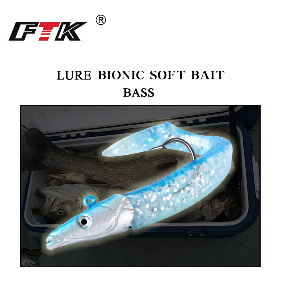 Джиг головки FTK EeL 3DEyes комбинированная приманка для морской рыбалки лодки берега