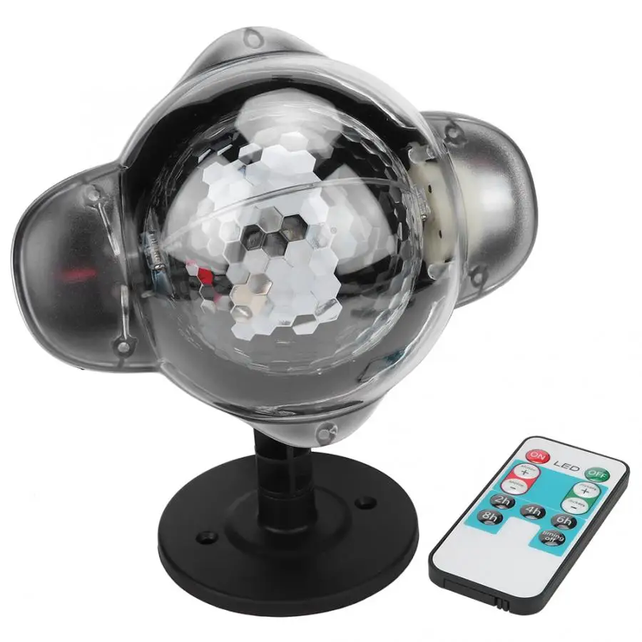 110-225 в 10 Вт Водонепроницаемый светодиодный светильник-проектор в виде снежинки, проекция La-mp украшение