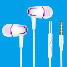 Venda quente do Fone de ouvido fone de Ouvido Baixo Com mi Fones de Ouvido Estéreo Para iPhone audifonos crophone Kulakik 1 Ecouterur para Xiao mi mi 2 3 4 5 6