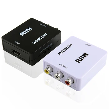 

10pcs HDMI to AV/RCA CVBS Adapter 1080P Video Converter HDMI2AV Adapter Converter Box Support NTSC PAL Output for PS4