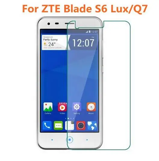 

0.26mm 9H Tempered Glass For ZTE Blade S6 Lux Q7 5.5inch Screen Protector Protective Guard Film Front Case Cover For ZTE Lux Q 7