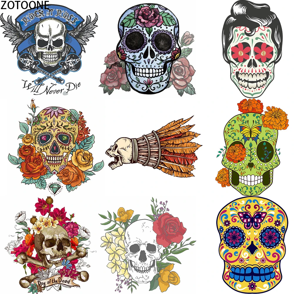 

ZOTOONE Cute Cartoon Animals Patch Set Iron on Transfer Clothing Patches Heat Transfer Viny Lstickers on Clothes Thermal Press E