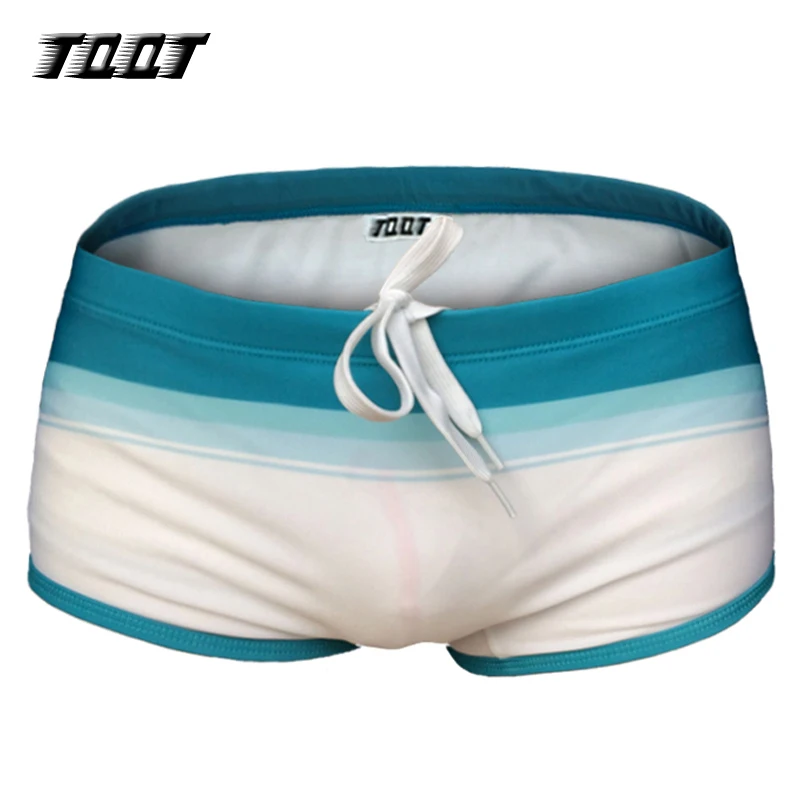 TQQT 2 шт./лот Striped Trunks мужские купальники яркие пляжные шорты стволы моды эластичный пояс шорты мужские короткие 5S0404