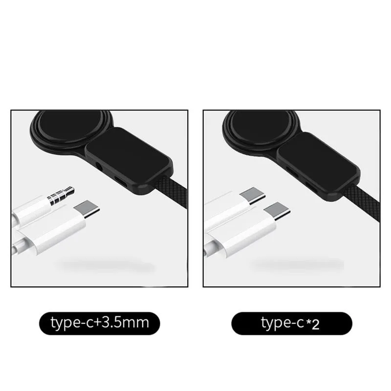 USB C Dual Adapter & Ring Holder 3 5 мм аудио и зарядное устройство Регулируемый держатель для