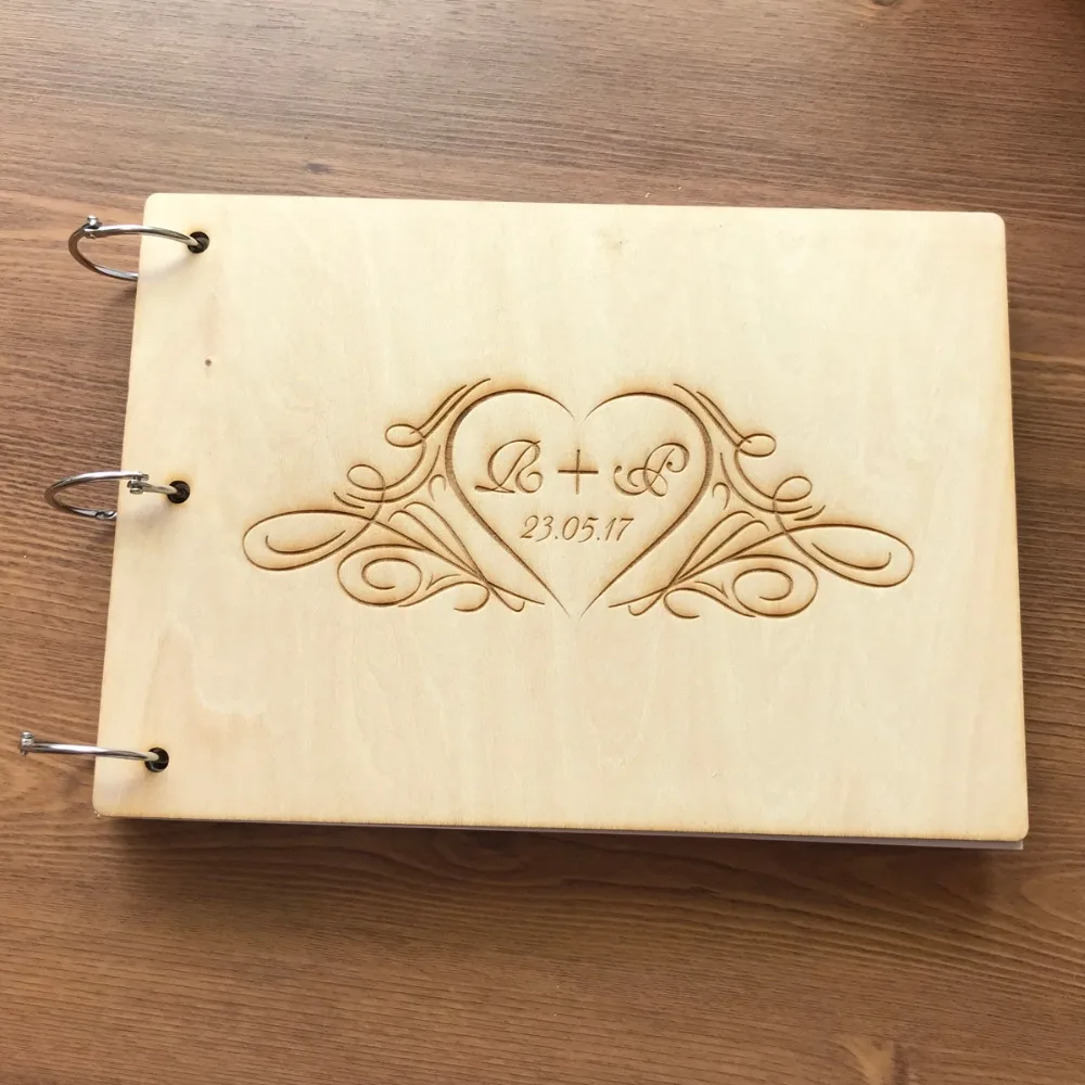 Personalized Wedding guest book, Burlap wedding guestbook album, Custom guest book, Rustic wedding engagement anniversary gift (5)
