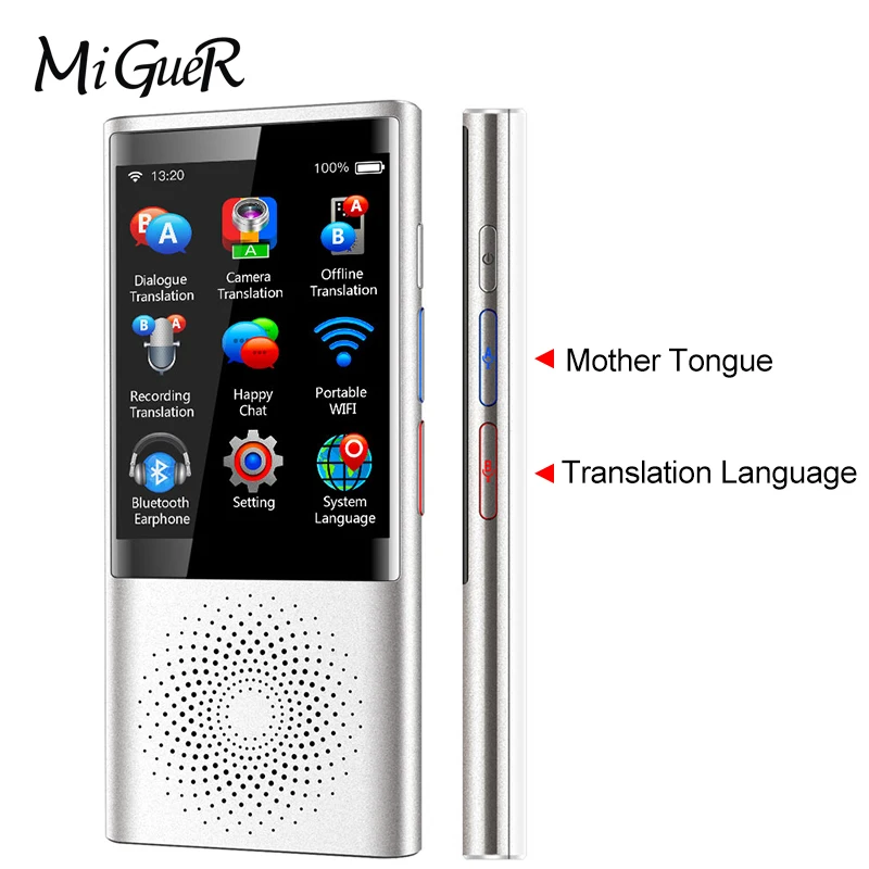 Boeleo W1 AI Voice Photo Translator 2 8 &quotсенсорный экран 4G wifi Гб памяти 2080 мАч 77 языков