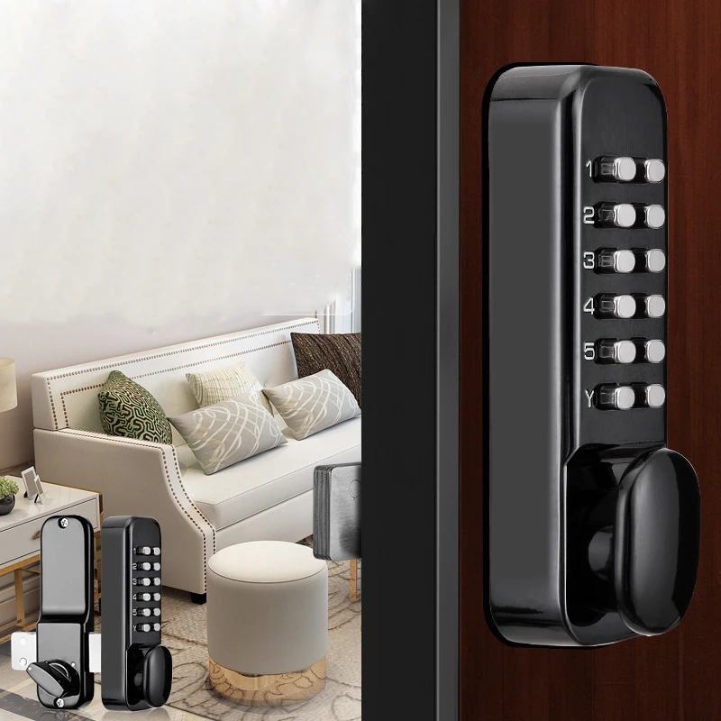 Mechanical Password Door Lock For Home Office Bedroom Furniture Door Locks Security Electronic Indu - 33040744304