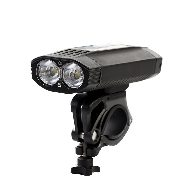 Discount MTB 500 LM USB Bike Light 2x LED Lamp Bicycle Lights With Rechargeable Battery Cycling Front Light +Handlebar Mount 3