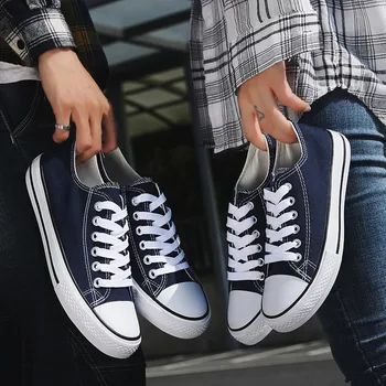 

VSIOVRY New Summer Shoes Men Canvas Casual Shoes Breathable Fashion Men's Walking Sneakers Hard-Wearing Unisex Canvas Sneakers