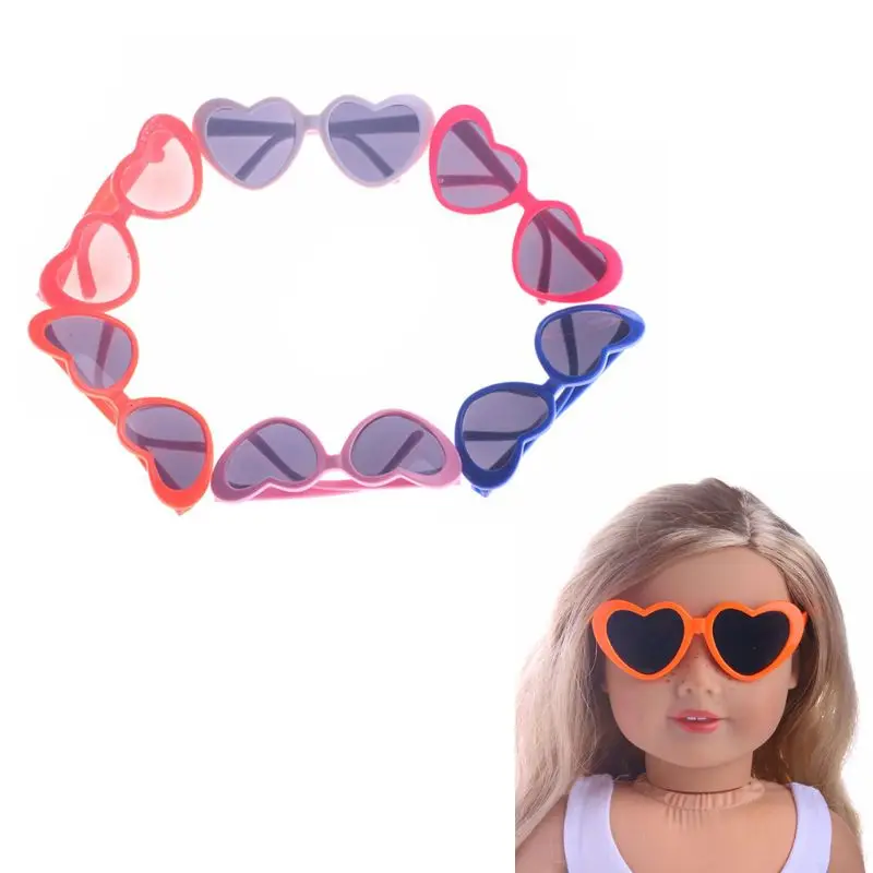 

1PC New Heart Shape Glasses For ICY BJD Blyth Doll Eyes Sunglasses 18inch USA Girl Dolls Accessories