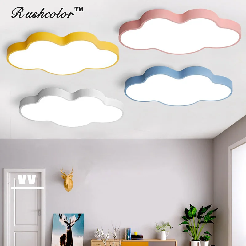 

Modern Macarons Cloud LED Ceiling Light For Bedroom/kidroom Six colors with Remote control dimming Indoor lighting