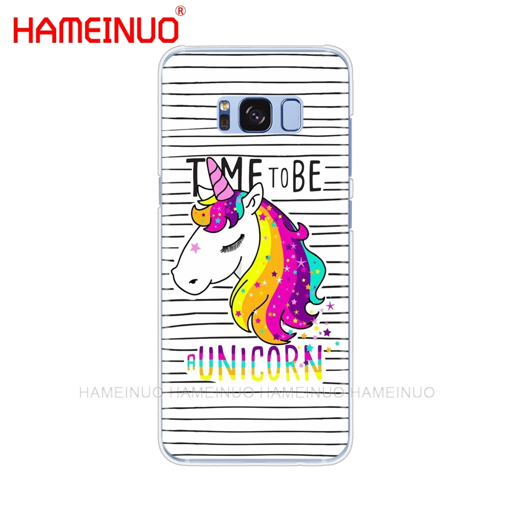 HAMEINUO Радужный Единорог чехол для сотового телефона samsung Galaxy S9 S7 edge PLUS S8 S6 S5 S4 S3 MINI