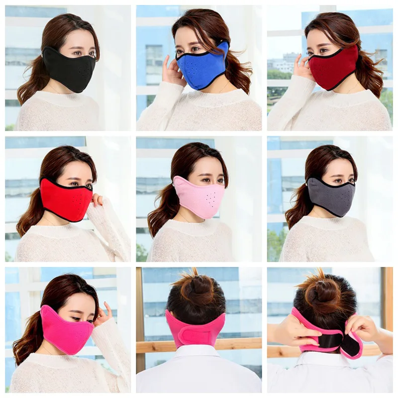 1 фото новые унисекс теплая зима маска здоровья велосипедная противопыльная нос защиты лицевая маска модные многоразовые маски для Для
