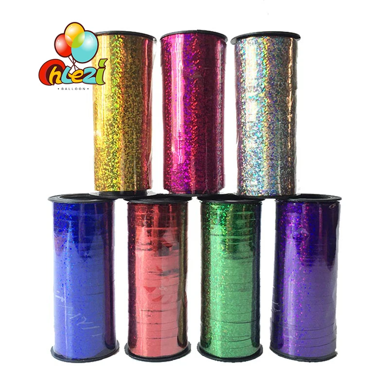 

100 yards balloon ribbons I love you Satin Ribbon Curling Ribbon Roll Wedding Birthday Party Decoration balloon accessories