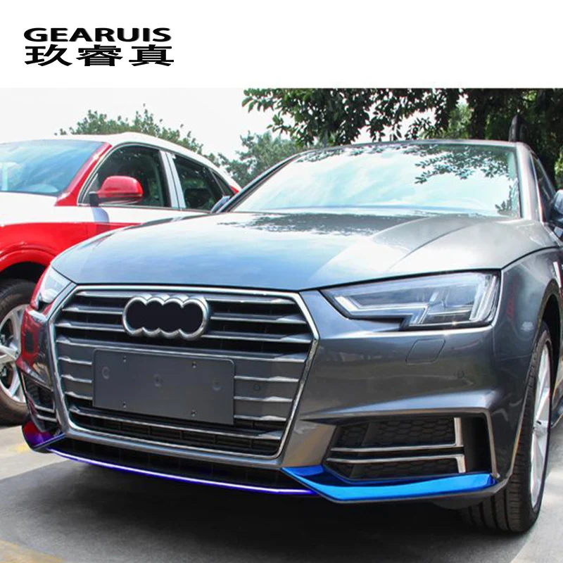 Стайлинг автомобиля для Audi A4 B9 2017 2018 передний бампер губа Нижний Бампер рамы