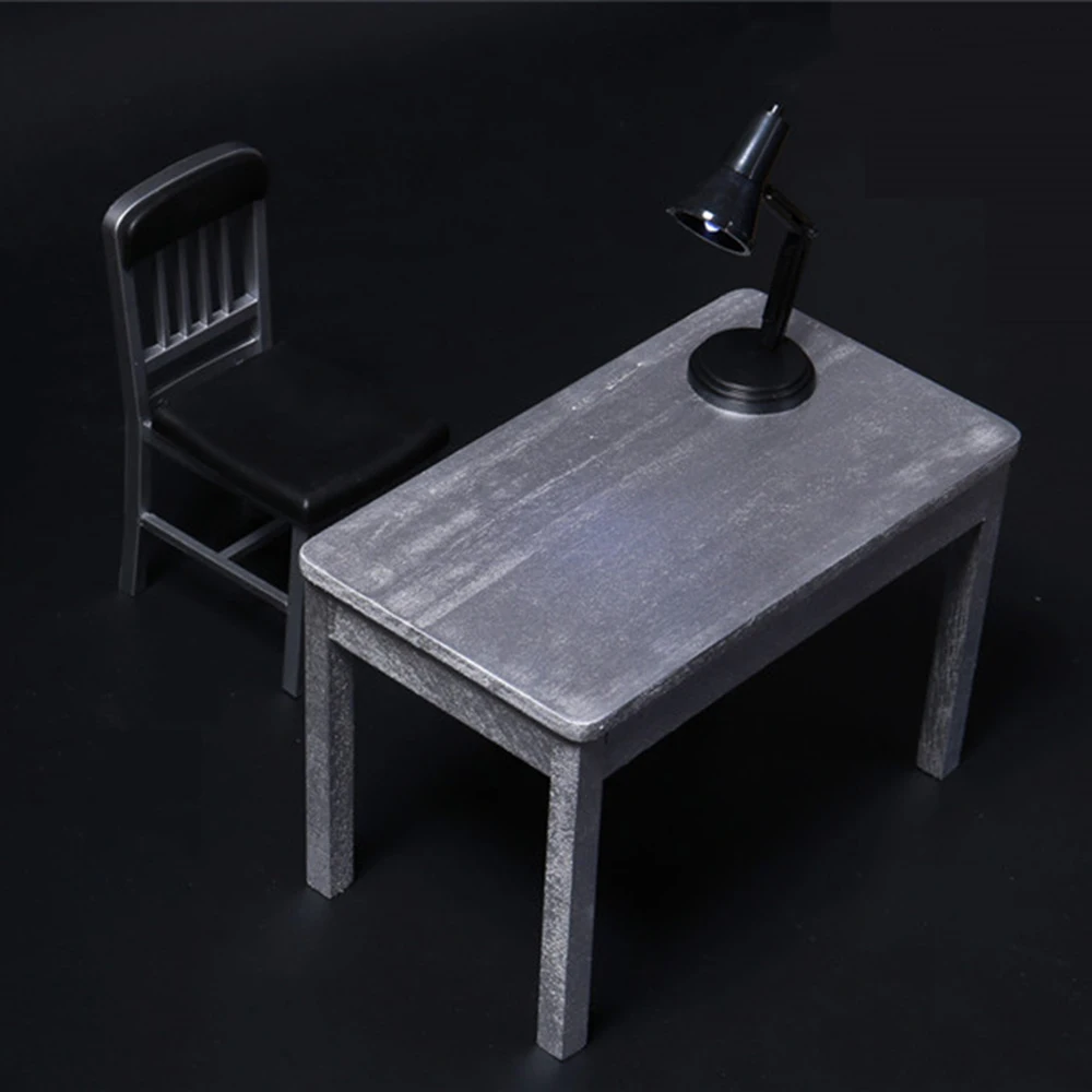 1/6 Scale Figure Scene Accessories Furniture Model Table and Lamp Set Model For 12'' Action Figure