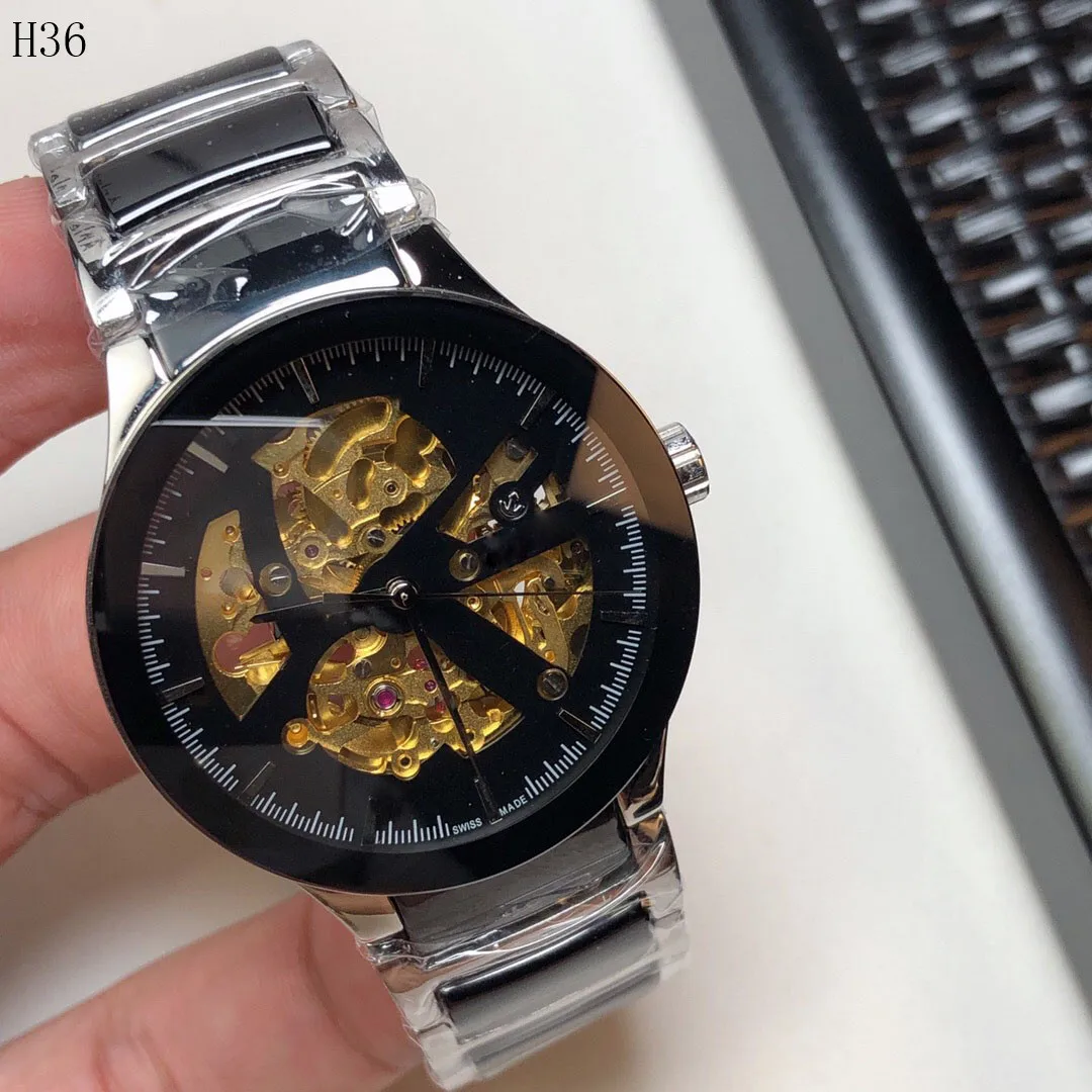 

Mix Gold Color Watches Men Luxury Brand Hollow Men Sports Watches Waterproof Full Steel Automatic Men's Watch Relogio Masculino