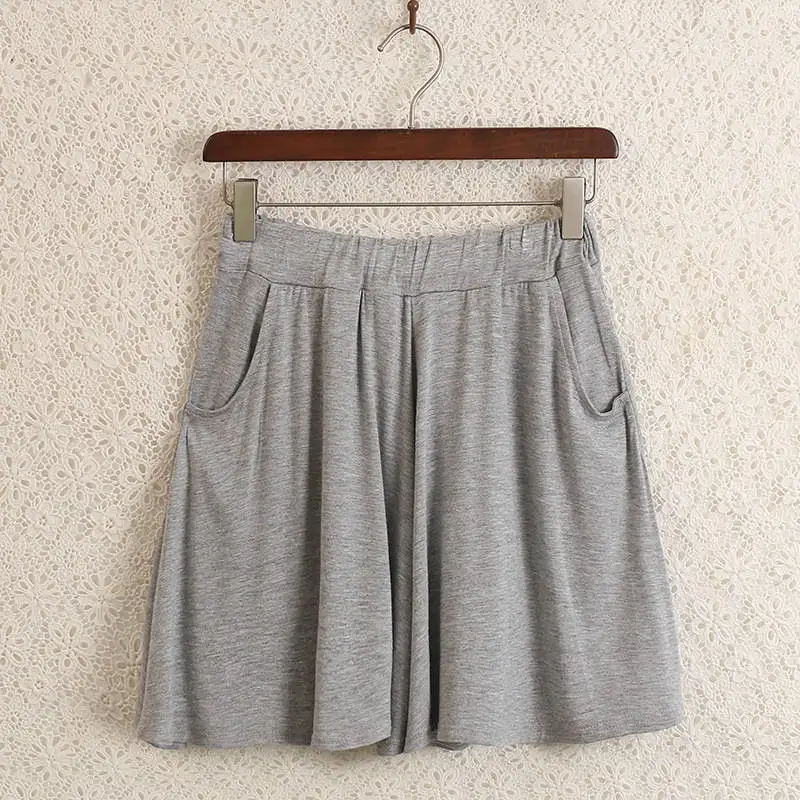 

New modal shorts Short Autumn Summer Women loose large size Casual Home Elasticity Hot Short Wide leg F2