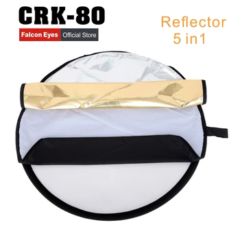

Falcon Eyes CRK-80 5 in 1 Portable Collapsible Light Round Reflector Studio Photo Photography Accessories with Carrying Bag CD50