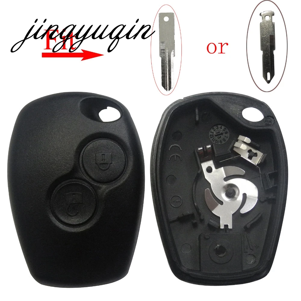 

No Blade 2 Button Remote Key Shell Case For Renault Megane Modus Espace Laguna Duster Logan DACIA Sandero Fluence Clio Kangoo