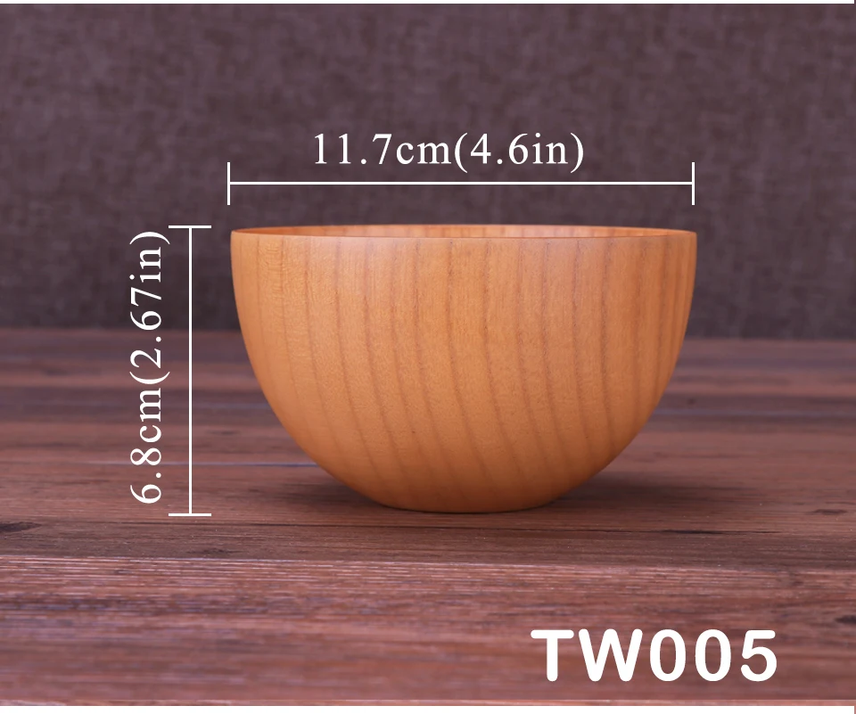 Здоровая деревянная чаша лапши быстрого приготовления для кухни салат суп рис детские блюда посуда японская посуда деревянная посуда tigelas